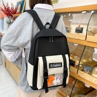 4 Pcs Set Backpacks Casual School Bag For Teenage Girls Women Backpack Student Cute Canvas Shoulder Bags Kawaii Kids Book Bag