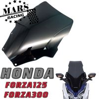 อุปกรณ์เสริมมอเตอร์ไซค์กระจกบังลมหน้าพร้อมที่บังแดดเข้ากับฮอนด้า FORZA300ใหม่ FORZA125 2018 2019 2020