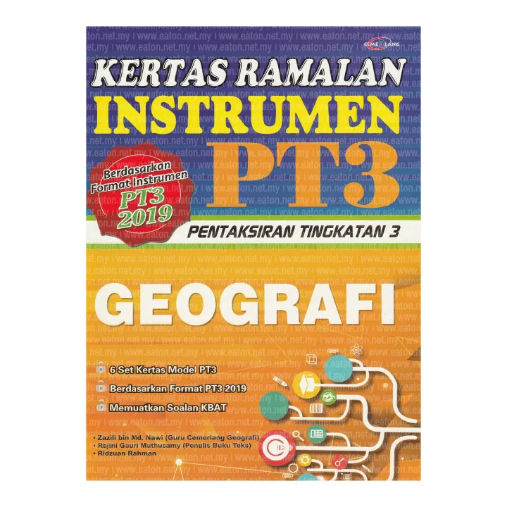 Kertas Ramalan Instrumen PT3 Pentaksiran Tingkatan 3 Geografi | Lazada