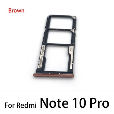 【☸2023 New☸】 nang20403736363 อะแดปเตอร์ที่ใส่ถาดการ์ด Sd ซิมช่องเสียบบัตร10ชิ้น/ล็อตสำหรับ Xiaomi Redmi Note 7 8 9 9S 10 Pro