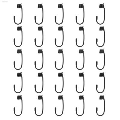 ◎☒✑ 25 Pcs Spiral Wire Hooks Cord Hooks Outdoor Elastic Rope Iron Strapping Hooks