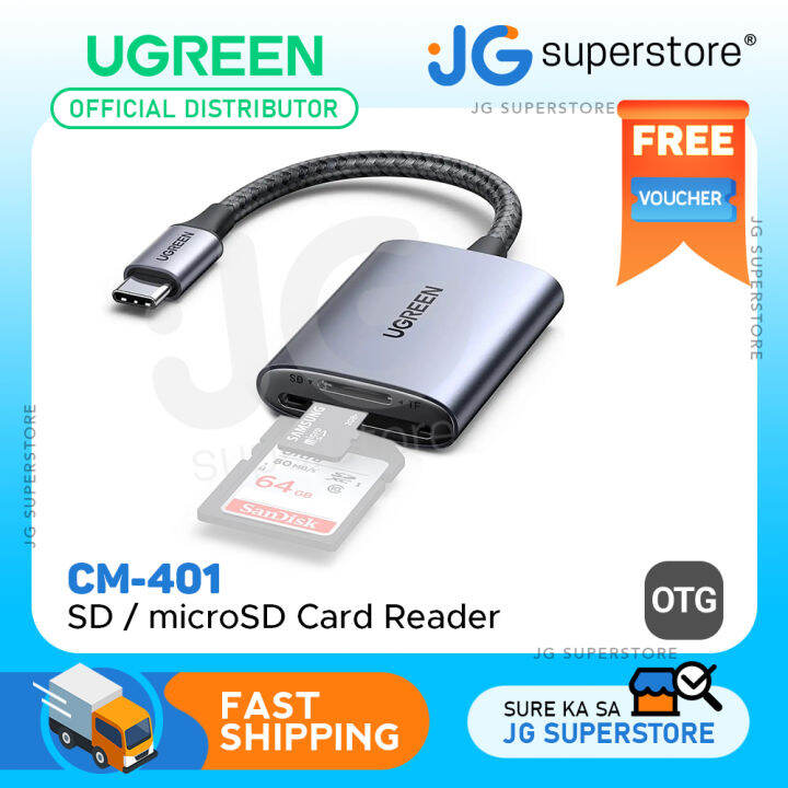 Ugreen Cm401 Microsd Sd Otg Card Reader With Usb C 30 Interface 5gbps File Transfer Speed For 2523