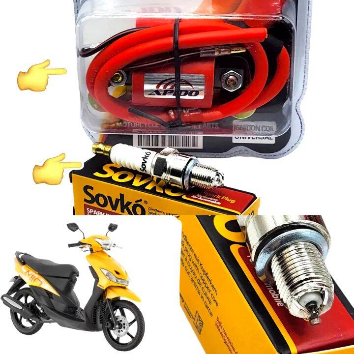 Yamaha Mio Racing Spark Plug & Coil Set Sporty/Soulty/i125 Lazada PH