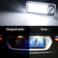 (จุดสินค้า) 2ชิ้นรถยนต์ LED จำนวนป้ายทะเบียนหลอดไฟสำหรับออดี้ A6 C5 4B Avant Wagon 1998-2005 RS6 RS6พลัส2003-2005 Canbus อัตโนมัติ LampSuggest สั่งซื้อ