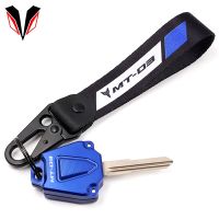 ۞ Motorcycle CNC Key Cover Case Shell Keyring Keychain For YAMAHA MT03 MT-03 MT 03 2014-2021 2022 Accessories