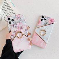 ▩℗ Holder Stand Coque Marble Phone Case For iPhone 11 Pro Max X XR XS Max Soft Plating Glossy Back Cover For iPhone 6 6S 7 8 Plus