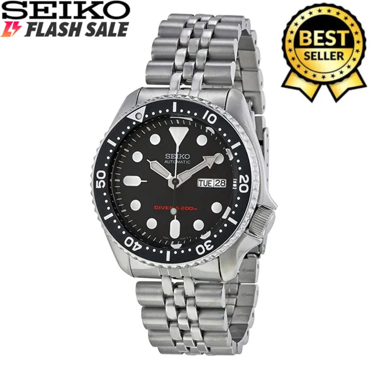 Seiko SKX Expensive Day & Date Diver's Black Dial Stainless Steel Band  Watch for Men(Silver) | Lazada PH
