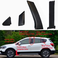 Front Rear Door Moulding Trim Panel Decoration Posts Cover Outer Pillar Garnish For Suzuki S-Cross SX4 Cross 2013-2021