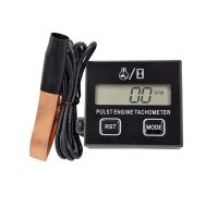 Digital Gasoline Engine Tachometer Digital Inductive Contact Tachometer Resettable Accessory for Chain Saw Engine Lawnmower