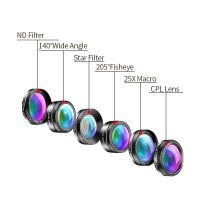 APEXEL 11 in 1 camera Phone Lens Kit Wide Angle Macro Full Color/Grad Filter CPL ND Star Filter for All Mobile Phone Accessories