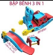 Cầu tuột và bập bênh hình con gấu.