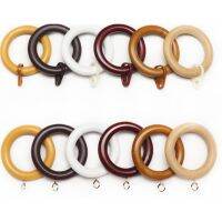 1 Dozen Wooden Curtain Decorative Wood Ring with Detachable Clip Or Screwed