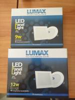 ดาวไลท์ 9w 12w ฝังฝ้า ติดเพดาน ขอบขาว แสงขาว แสงวอม LUMAX