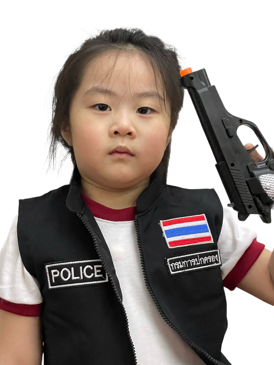 smilekid-ชุดกรมการปกครอง-ชุดหน่วยรบพิเศษ-ชุดหน่วยสวาท-s-w-a-t-ชุดตำรวจ-แถมเสื้อเกราะและปืนของเล่น-ชุดอาชีพเด็ก-ชุดอาชีพในฝัน