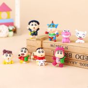 OLOPYN 8 cái bộ Phim hoạt hình DIY Bút chì Shin chan Đồ chơi búp bê Phim