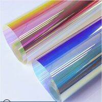 【LZ】❅  Hohofilm-película adesiva iridescente do vinil para a janela etiqueta decorativa diy arco-íris 50x300cm