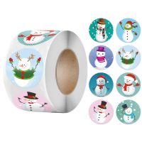 100 500pcs Merry Christmas Stickers Festival Gift Packaging Seal Labels for New year decor Greeting cards Candy bags Stickers