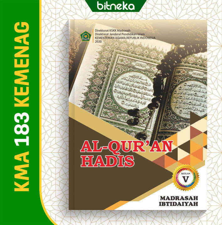 Buku Siswa Al-Qur'an Hadis Qurdis Kelas 5 MI Kemenag | Lazada Indonesia