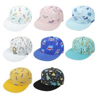 ❂ Kids dinosaur print Baseball Cap Outdoor Toddlers Hat Adjustable Trucker Cap Children Sun Hat For Boys Girls Ages 1-8 Years Old