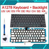 New Laptop Keyboard with Backlight Screw Tool For Macbook Pro 13" A1278 2009 2010 2011 2012 years Basic Keyboards