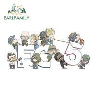 EARLFAMILY 13ซม. X 6.5ซม. สำหรับ Far Cry โลโก้เกม Chibi รูปลอกที่เรียบง่ายสติ๊กเกอร์กันน้ำติดรถยนต์กันแดดกระดานโต้คลื่นกระจกด้านนอก LFS3883