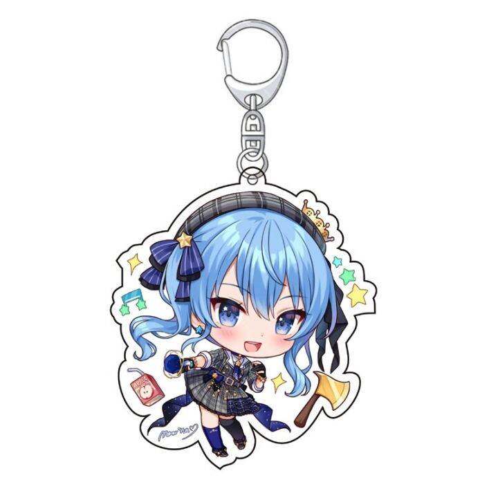 anime-figures-cosplay-acrylic-keychain-la-darknesss-hoshimachi-suisei-gawr-gura-nanashi-mumei-keyring-fans-gift-wholesale-key-chains