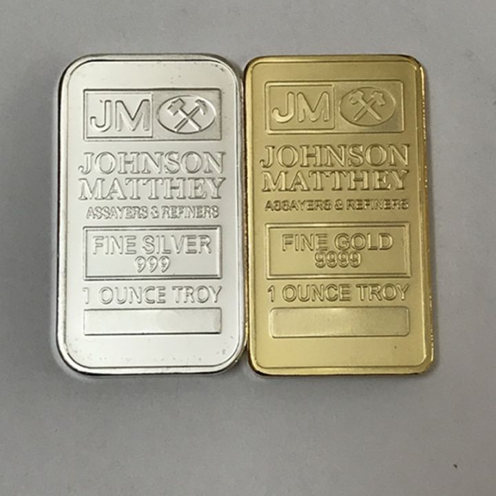 johnson-matthey-2ชิ้นแบบไม่มีแม่เหล็กแท่งทองแท่งแท่งทองแท่งแท่งชุบเงินขนาด1ออนซ์24k-แท่งของตกแต่งบ้านขนาด50มม-x-28มม-คุ้มค่าที่สุด