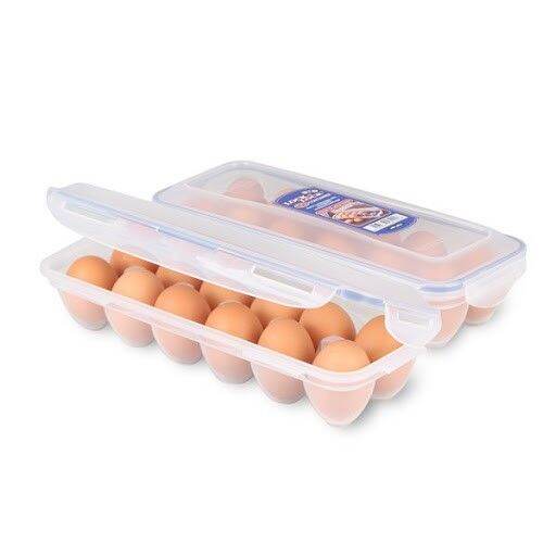 LocknLock HPL954 12 Count Egg Storage Container Eggs Tray Holder Lock