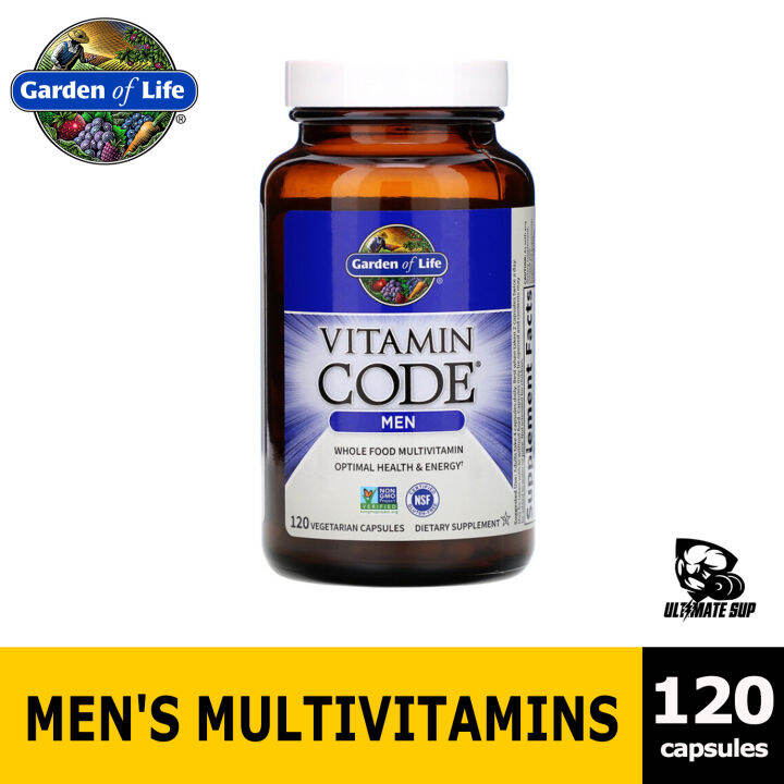 Garden of Life, Vitamin Code, Whole Food Multivitamin for Men, 120