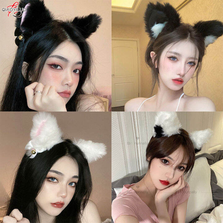 QiaoYiLuo cat ears, beautiful hair clip, cat ears headband, Korean