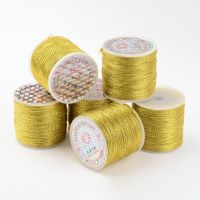 【YD】 10 Roll 0.8mm  Color Metallic Cord Braided Rope Macrame for Jewelry Making Beading String Thread