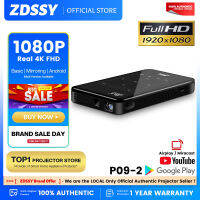 ZDSSY P09-II แบบพกพา DLP มินิพ็อกเก็ตโปรเจคเตอร์ Android 9.0 2GB RAM 32GB WIFI5 BT4.2 4K HD บีมเมอร์โฮมเธียเตอร์โฮมเธียเตอร์ LED เครื่องฉายวิดีโอ