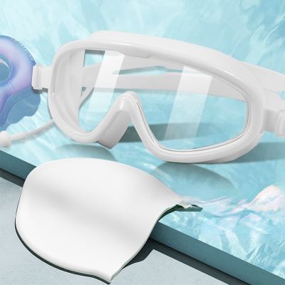 ：《》{“】= Big Frame Professional Swimming Waterproof Soft Silicone Glasses Swim Eyewear Anti-Fog  Men Women  For Men Women