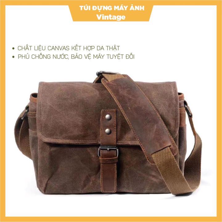 Túi Đựng Máy Ảnh Vintage ( Ảnh Thật) | Lazada.Vn