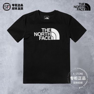 ☼№♂Thenorthfaceetooth 23ใหม่ฤดูใบไม้ผลิและฤดูร้อนฤดูใบไม้ผลิผู้ชายโลโก้กลางแจ้งคลาสสิก7WCI เสื้อยืดผ้าฝ้ายแขนสั้น