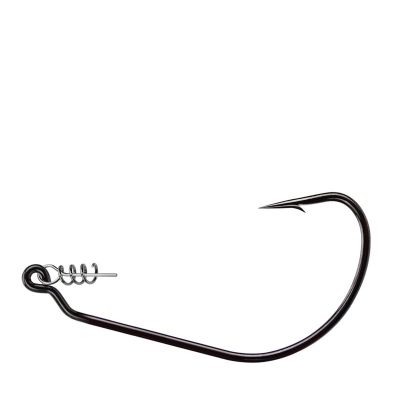 Worm Hook with Lock Stitch Soft Lure Bait Single Hooks Grub Fishhook Texas Rig Accessories Lot 10 Pieces Accessories
