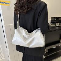 กระเป๋าเดินทางลำลอง LEERMOO กระเป๋าชายหาดกระเป๋าแต่งหน้ากระเป๋าใส่กระเป๋าหิ้วทรงสี่เหลี่ยมความจุขนาดใหญ่อ่อนนุ่มสำหรับเด็กผู้หญิงกระเป๋าหมอนกระเป๋าสะพายหนัง PU กระเป๋าเก็บของกระเป๋าถือกระเป๋าสะพายผู้หญิง
