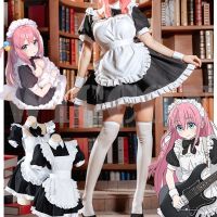 Gotou Maid Uniform Dress Hitori Cosplay Anime Bocchi The Rock! 【S-2XL】Cute Gotou Hitori Halloween Carnival Women Cosplay Costume