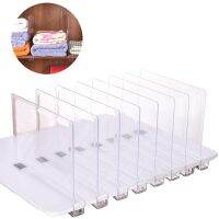 2 Pcs Clear Acrylic Shelf Dividers for Closet Wood Closets Shelf Separator Plate