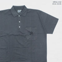 POLOพื้น ACTสีเทาเข้ม 2XL-5XL