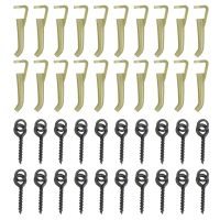 40Pcs Carp Fishing Tackle Kit Including Safety Lock Pin Screw Quick Change Swivels Anti Tangle Sleeves