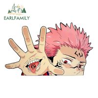 EARLFAMILY 13cm x 7.9cm for Kaisen Jujutsu Kaisen Peeker Car Stickers Motorcycle Car Accessories Decal Vinyl Waterproof Camper