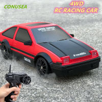 124 RC ดริฟท์รถ4WD 2.4GRemote รถควบคุมความเร็วสูงรถแข่งยานพาหนะเครื่องไฟฟ้า AE86 GTR รุ่นของเล่นเด็กเด็ก