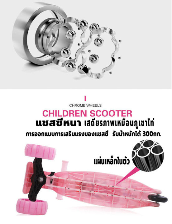 kid-scooter-สกู๊ตเตอร์เด็ก-สกู๊ตเตอร์3ล้อ-ของเล่นเด็กโต-ของเล่นเด็ก-ปรับความสูงได้-3-ระดับ-ช่วยในการทรงตัวของเด็ก-สกูดเตอร์เด็ก-รถสกู๊ดเตอร์-รถเด็กยืนได้-สกู๊ตเตอร์มีเบาะ