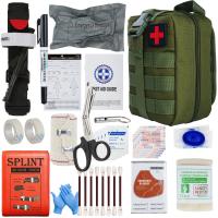 Military IFAK Trauma Survival Kit First Aid Medical Pouch Emergency Survival Gear and Equipment with Molle Car Travel Hiking