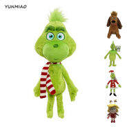 GrinchSanta Plushies การ์ตูนอะนิเมะตัวละครของเล่นตุ๊กตาตุ๊กตานุ่มยัดไส้ตุ๊กตาสำหรับของขวัญคริสต์มาสสำหรับเด็ก