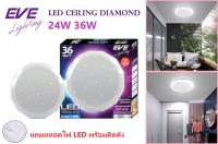 โคมเพดาน LED พร้อมใช้งาน สเฟียร์ไดมอน ให้แสงเป็นประกายเพชร ระยิบระยับ ขนาด 24W 36W แสงขาว LED Ceiling Diamond พร้อมติดตั้ง รับประกัน 1ปี