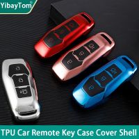 hgjmgkkk Soft TPU Car Remote Key Case Full Cover Fob For Ford F-150 Mondeo Galaxy S-Max Explorer Edge Mustang Ranger 2015 2016 2017 2018