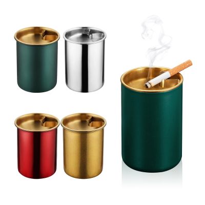 hot【DT】 Detachable Metal Ashtray Funnel Windproof Car Cup Room Anti-fly Ash Office