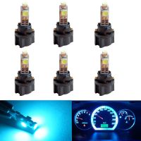 แผงหน้าปัดไฟตบแต่งภายในรถยนต์มีช่องเสียบ3หลอดไฟ Led T5 3528 SMD สีขาว12V